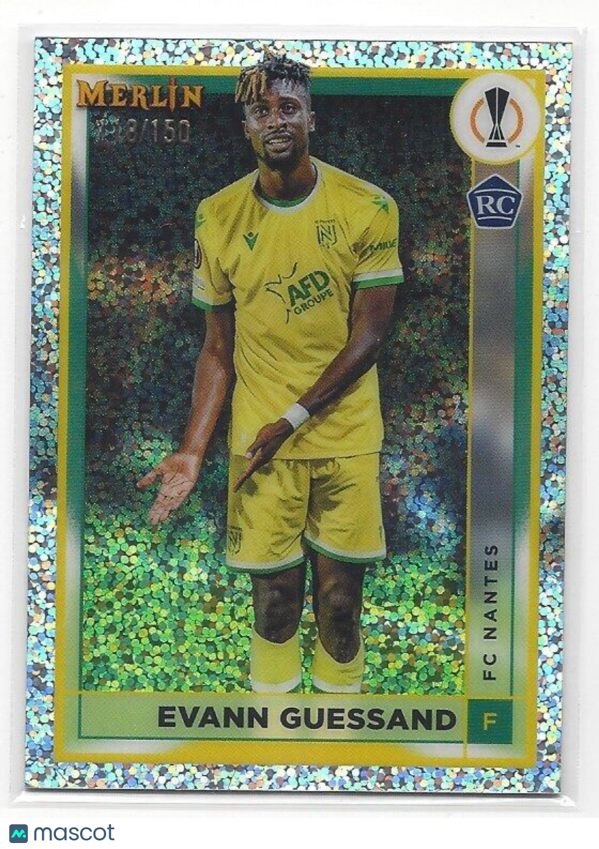 EVANN GUESSAND 2022-23 TOPPS MERLIN CHROME SPECKLE REFRACTOR RC #D 118/150