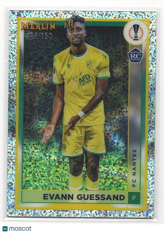 EVANN GUESSAND 2022-23 TOPPS MERLIN CHROME SPECKLE REFRACTOR RC #D 118/150