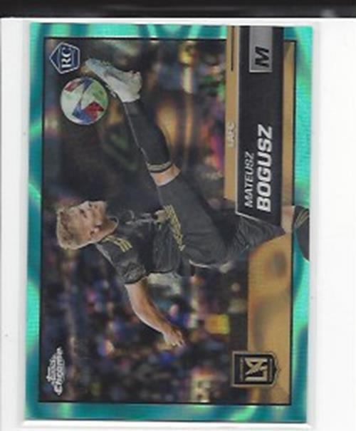 MATEUSZ BOGUSZ 2023 TOPPS CHROME MLS AQUA LAVA ROOKIE REFRACTOR RC #D 23/125