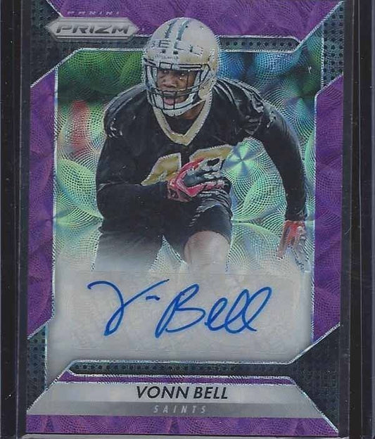 VONN BELL 2016 PANINI PRIZM PURPLE SCOPE PRIZMS SAINTS ROOKIE AUTO RC #D 99/99
