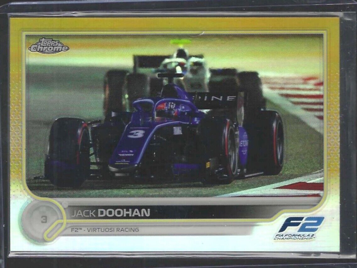 JACK DOOHAN 2022 TOPPS CHROME F1 GOLD REFRACTOR #D 15/50