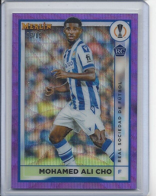 MOHAMED ALI CHO 2022-23 TOPPS MERLIN CHROME PURPLE WAVE REFRACTOR RC #D 9/15