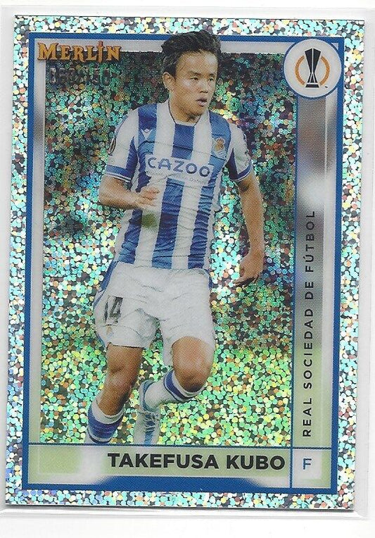 TAKEFUSA KUBO 2022-23 TOPPS MERLIN CHROME SPECKLE REFRACTOR #D 60/150