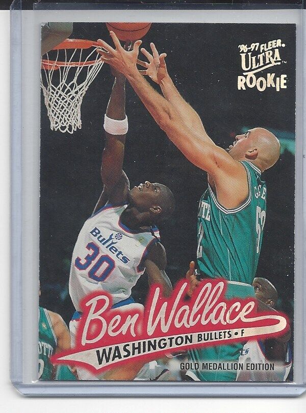 BEN WALLACE 1996-97 FLEER ULTRA GOLD MEDALLION ROOKIE RC #263