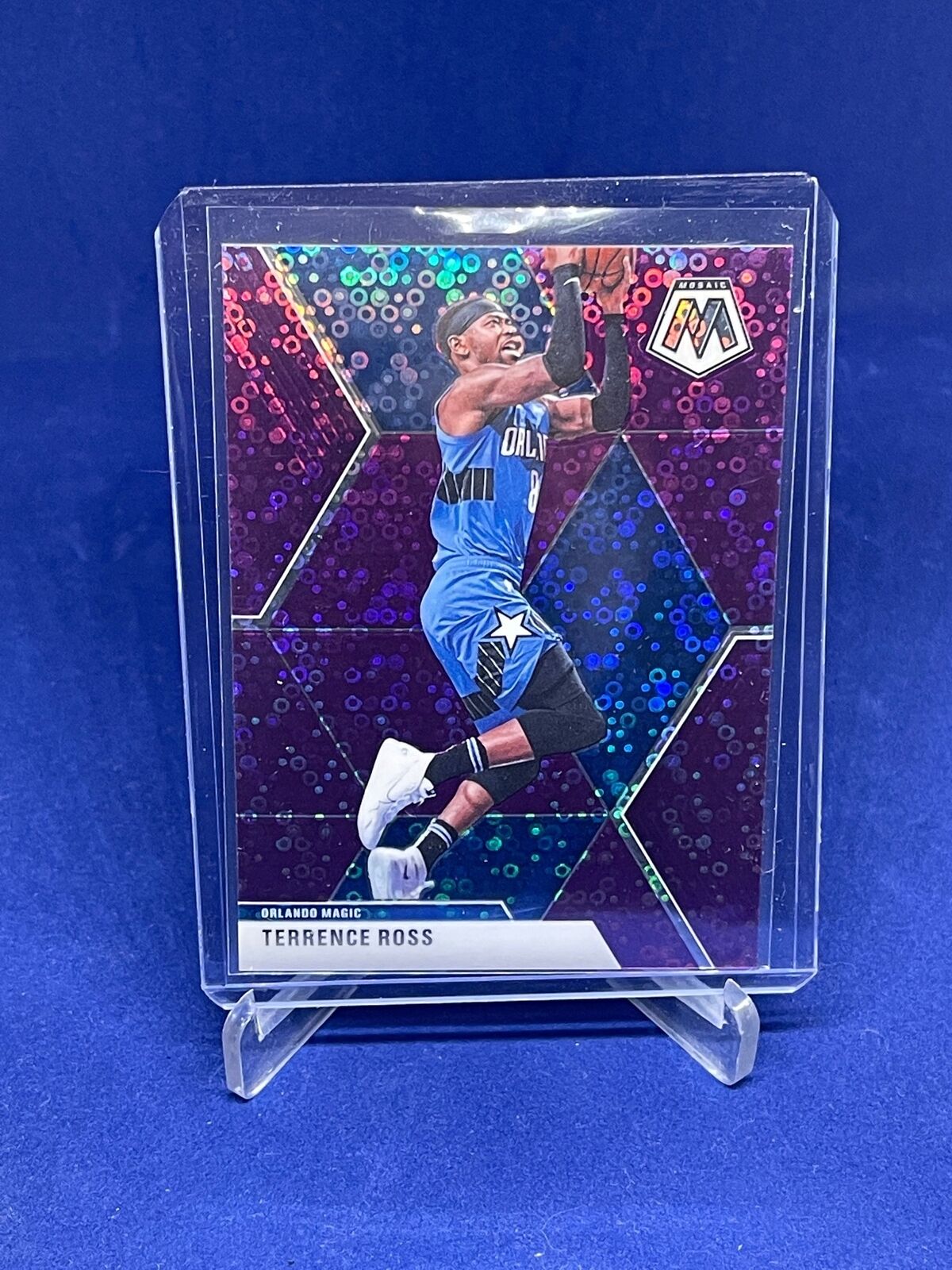 TERRENCE ROSS 2019-20 PANINI MOSAIC FAST BREAK PURPLE DISCO PRIZM #D 33/50