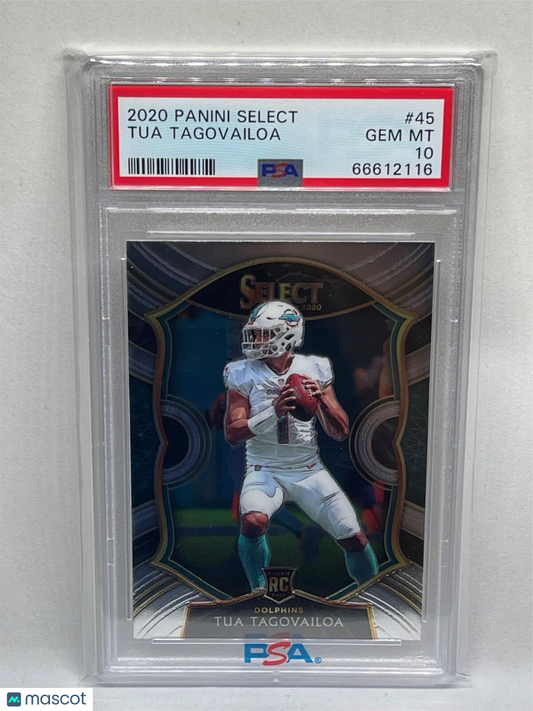 TUA TAGOVAILOA 2020 PANINI SELECT CONCOURSE ROOKIE RC #45 PSA 10 GEM MINT