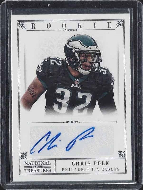 CHRIS POLK 2012 NATIONAL TREASURES TRUE ROOKIE AUTO RC #D 80/99