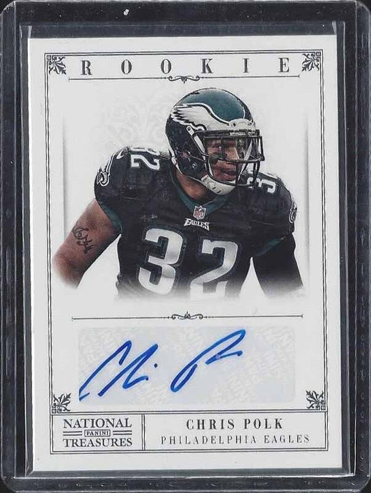 CHRIS POLK 2012 NATIONAL TREASURES TRUE ROOKIE AUTO RC #D 80/99