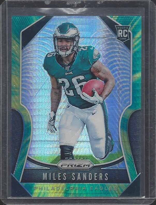 MILES SANDERS 2019 PANINI PRIZM HYPER ROOKIE PRIZMS RC #D 149/175