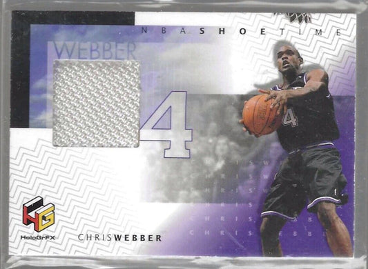 CHRIS WEBBER 1999 UPPER DECK NBA SHOE TIME GAME USED PATCH #CW-S