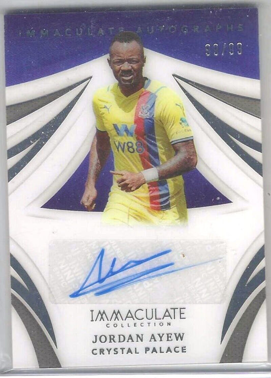 JORDAN AYEW 2020-21 PANINI IMMACULATE AUTO #D 99/99