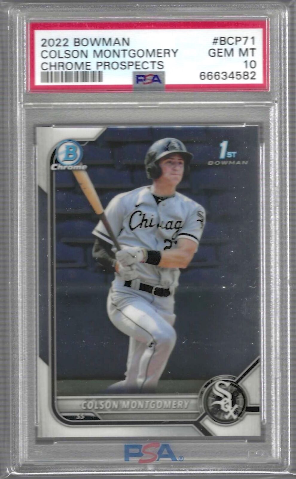 COLSON MONTGOMERY 2022 BOWMAN CHROME 1ST PROSPECT #BCP-71 PSA 10 GEM MINT