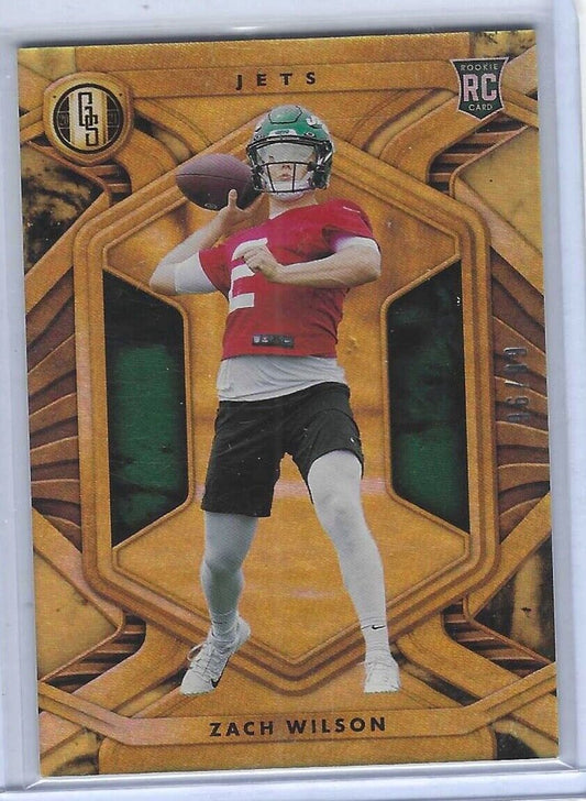 ZACH WILSON 2021 PANINI GOLD STANDARD FOIL ROOKIE RC #D 96/99