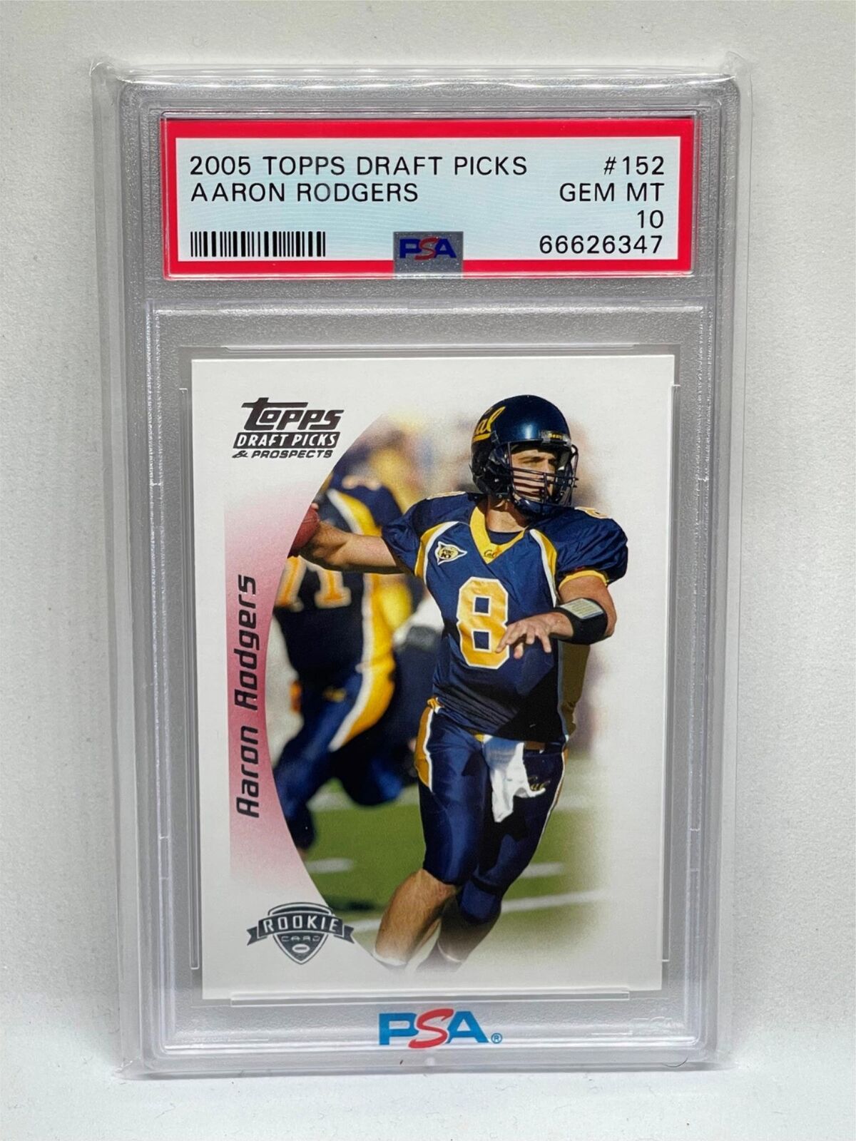 AARON RODGERS 2005 TOPPS DRAFT PICKS ROOKIE RC #152 PSA 10 GEM MINT
