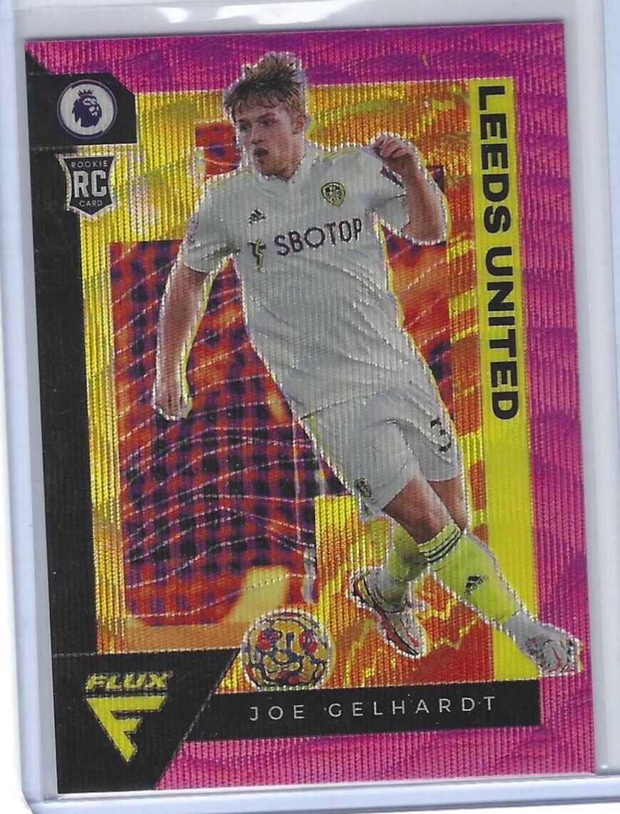 JOE GELHARDT 2021-22 PANINI CHRONICLES FLUX PINK WAVE PRIZM ROOKIE RC #D 13/19