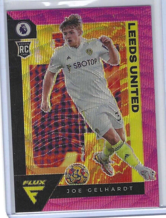 JOE GELHARDT 2021-22 PANINI CHRONICLES FLUX PINK WAVE PRIZM ROOKIE RC #D 13/19