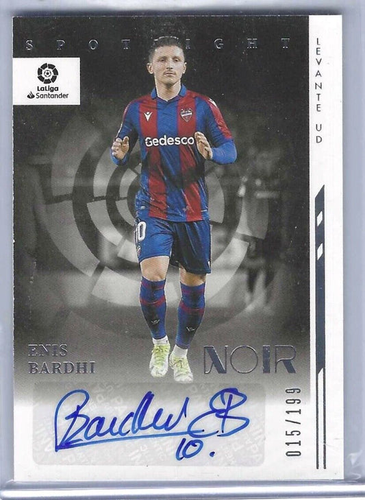 ENIS BARDHI 2021-22 PANINI CHRONICLES NOIR SPOTLIGHT AUTO #D 015/199