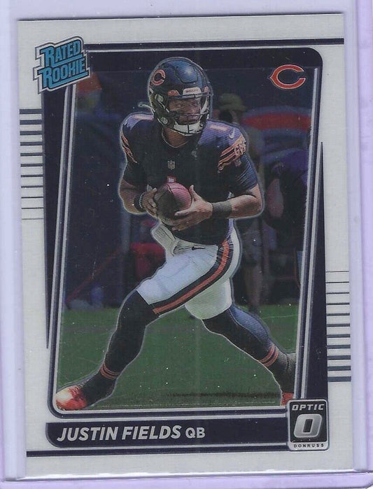 JUSTIN FIELDS 2021 PANINI DONRUSS OPTIC RATED ROOKIE RC #204