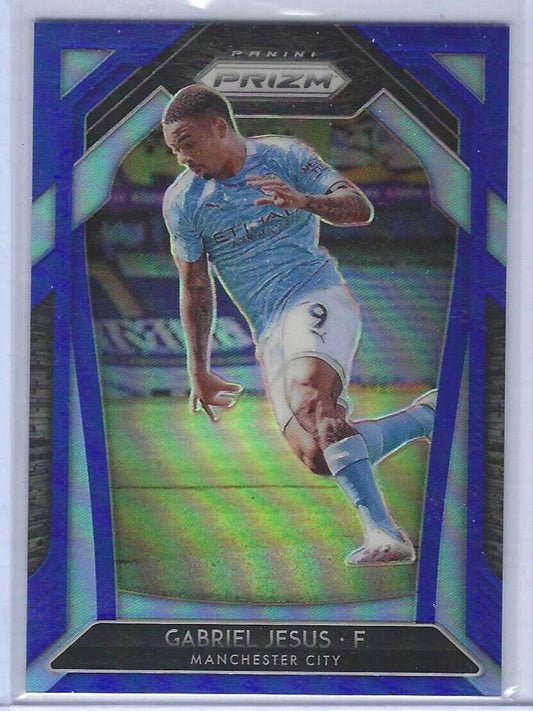 GABRIEL JESUS 2020-21 PANINI PRIZM EPL BLUE PRIZM #D 176/199