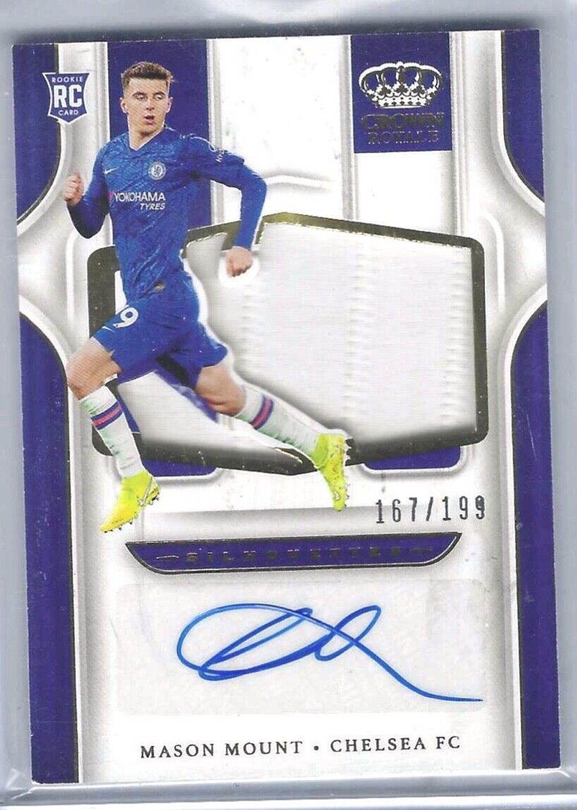 MASON MOUNT 2019-20 PANINI CHRONICLES CROWN ROYALE PATCH AUTO RC #D 167/199