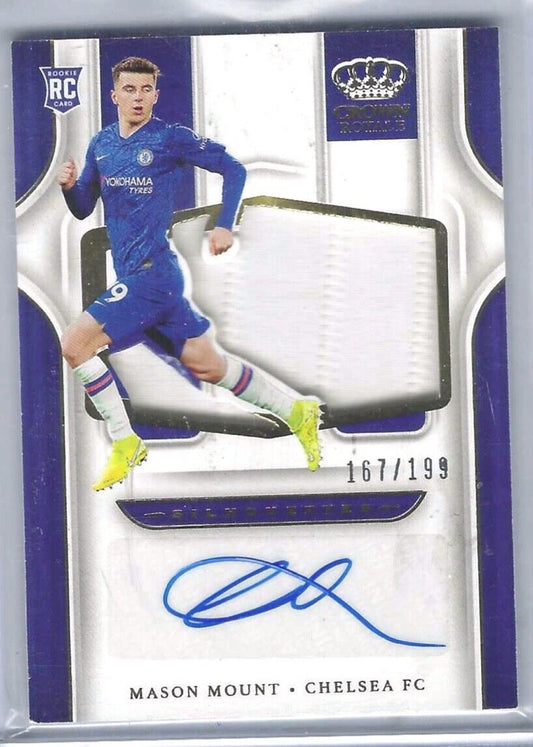 MASON MOUNT 2019-20 PANINI CHRONICLES CROWN ROYALE PATCH AUTO RC #D 167/199
