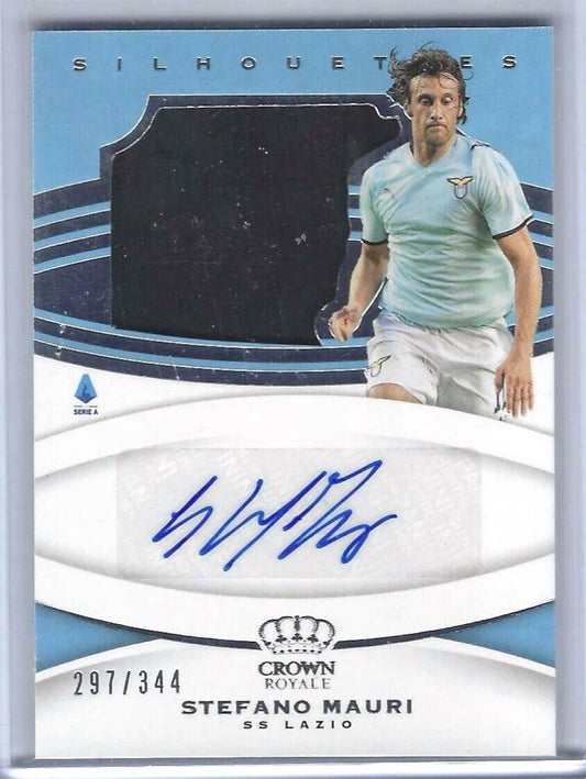 STEFANO MAURI 2020-21 PANINI CHRONICLES CROWN ROYALE PATCH AUTO #D 297/344