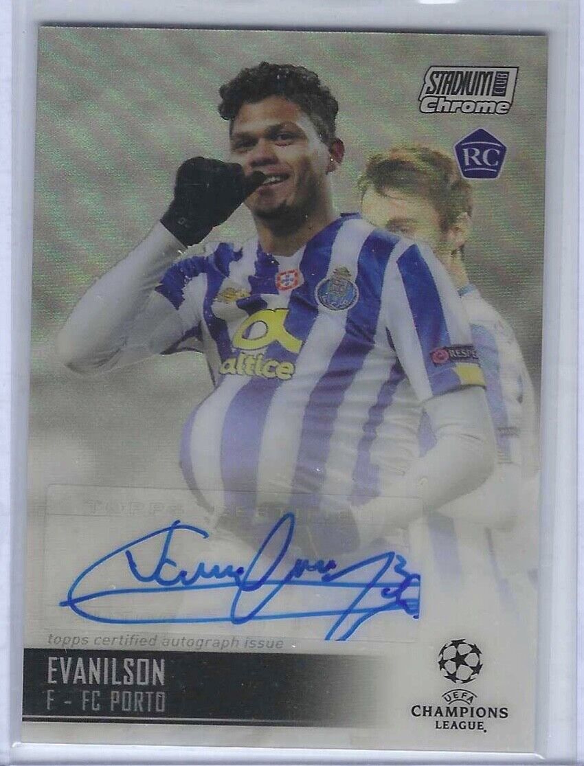 EVANILSON 2020-21 TOPPS STADIUM CLUB CHROME SILVER REFRACTOR AUTO RC #CA-E