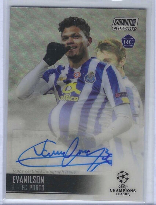 EVANILSON 2020-21 TOPPS STADIUM CLUB CHROME SILVER REFRACTOR AUTO RC #CA-E