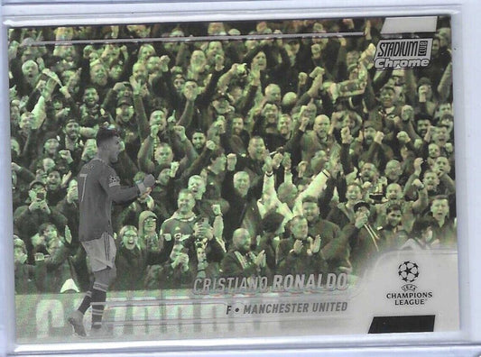 CRISTIANO RONALDO 2021-22 TOPPS STADIUM CLUB CHROME NEGATIVE REFRACTOR #D 32/299