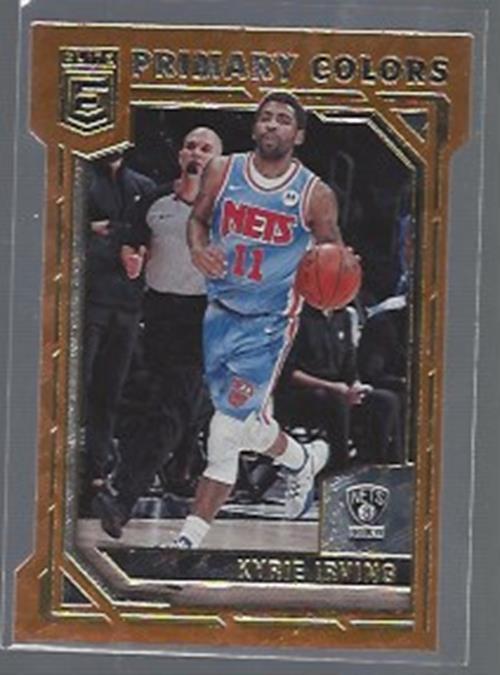 KYRIE IRVING 2021-22 PANINI ELITE PRIMARY COLORS ORANGE DIE CUT SP #1