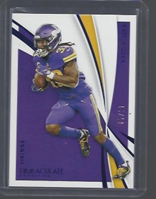 DALVIN COOK 2021 PANINI IMMACULATE BLUE BASE #D 10/10