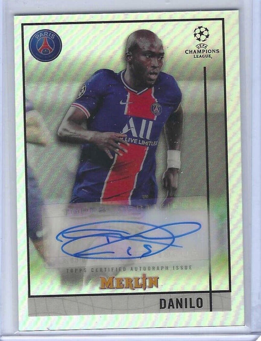 DANILO 2020-21 TOPPS MERLIN CHROME SILVER REFRACTOR AUTO #BCA-D
