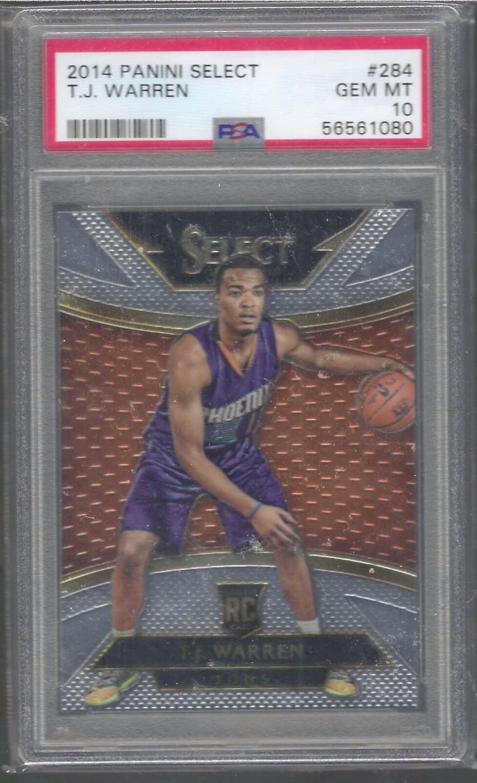 TJ WARREN 2014 PANINI SELECT COURTSIDE ROOKIE RC PSA 10 GEM MINT POP 11
