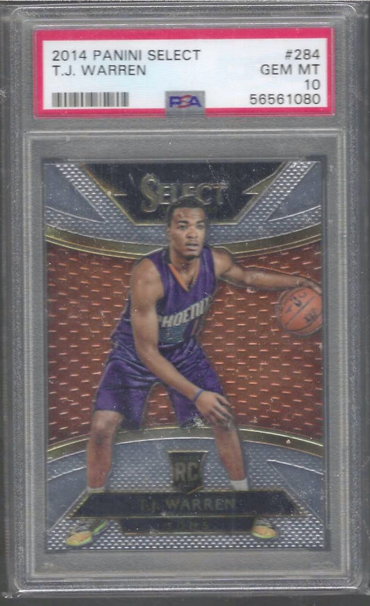 TJ WARREN 2014 PANINI SELECT COURTSIDE ROOKIE RC PSA 10 GEM MINT POP 11