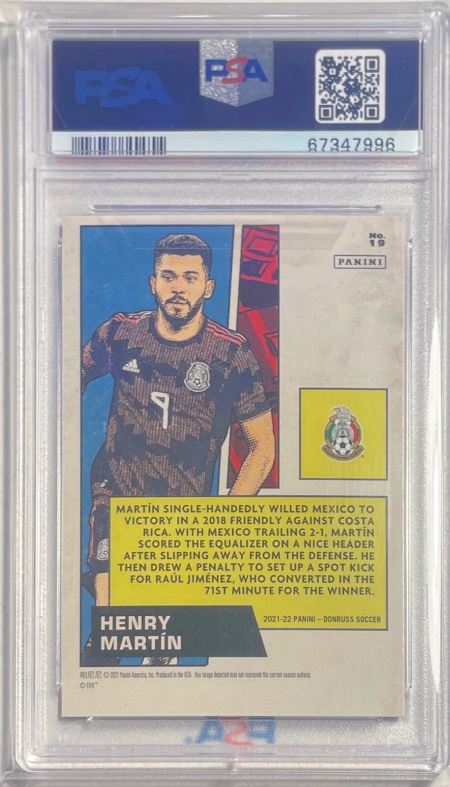 HENRY MARTIN 2021-22 DONRUSS ROAD TO QATAR NET MARVELS #19 PSA 10 GEM POP 1/1