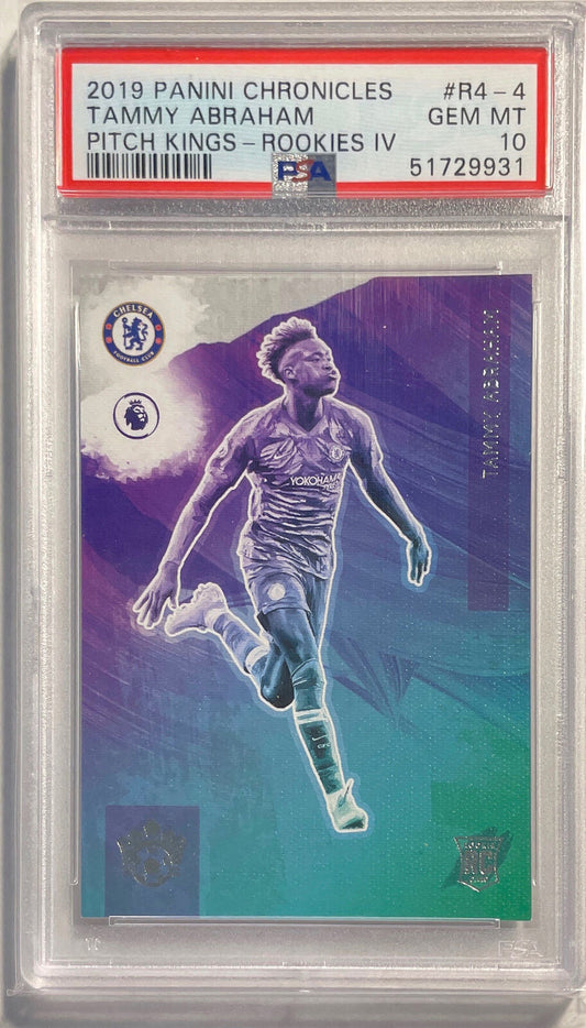 TAMMY ABRAHAM 2019 PANINI CHRONICLES PITCH KINGS IV RC #4 PSA 10 GEM MINT POP 7