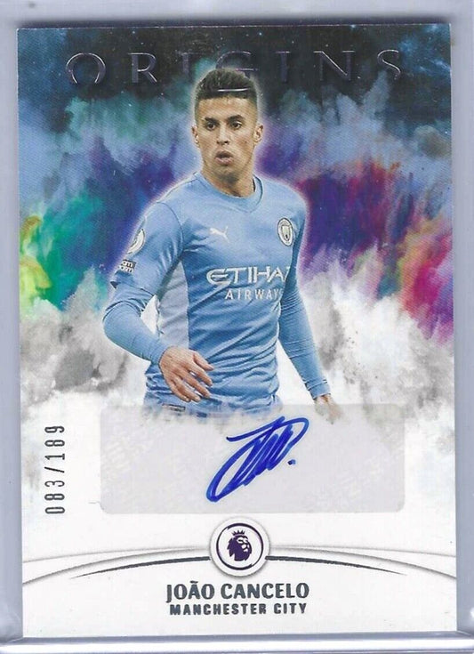 JOAO CANCELO 2021-22 PANINI CHRONICLES ORIGINS AUTO #D 083/189