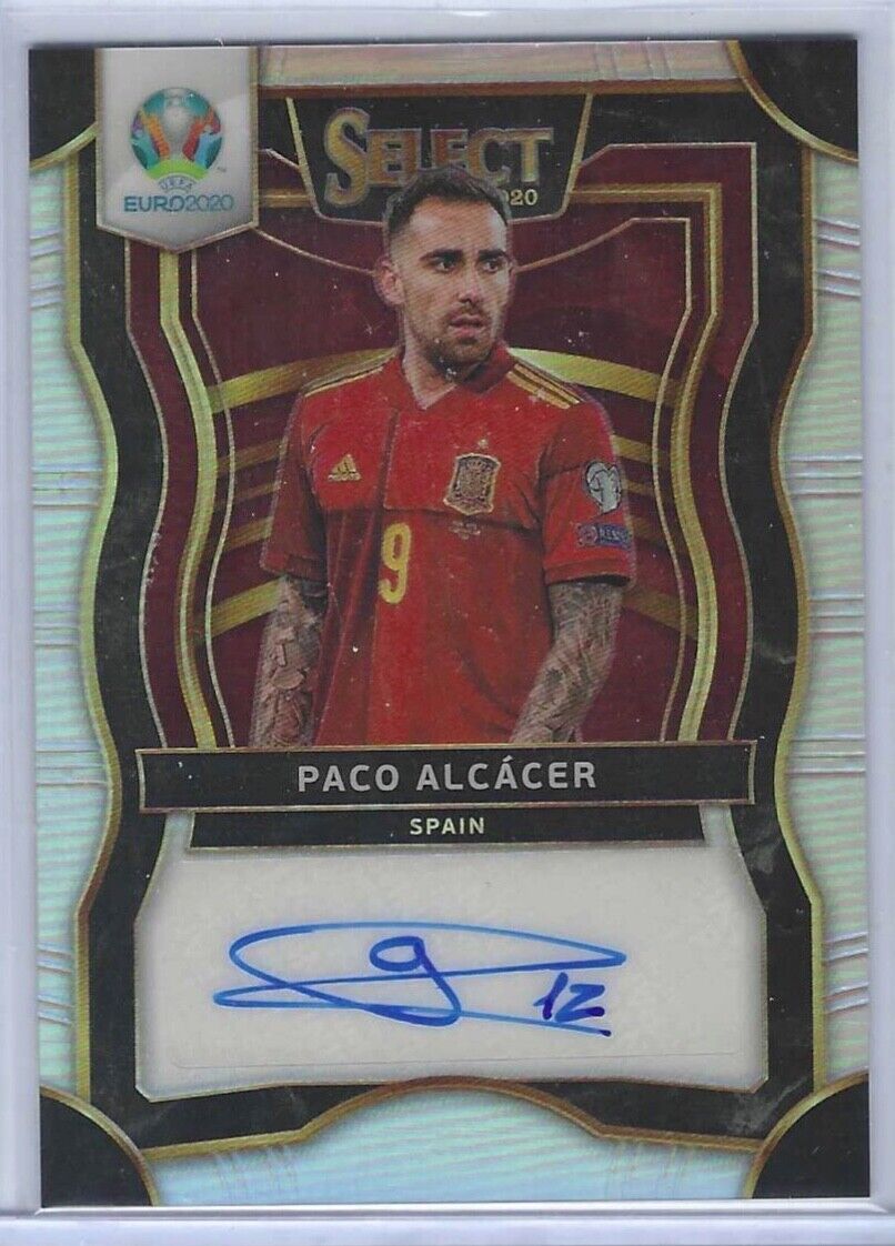 PACO ALCACER 2019-20 PANINI SELECT UEFA SILVER PRIZM AUTO #SI-PA