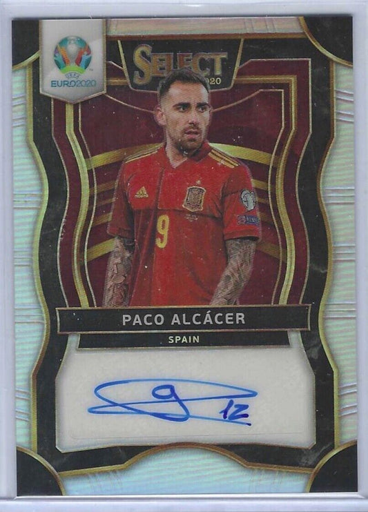 PACO ALCACER 2019-20 PANINI SELECT UEFA SILVER PRIZM AUTO #SI-PA