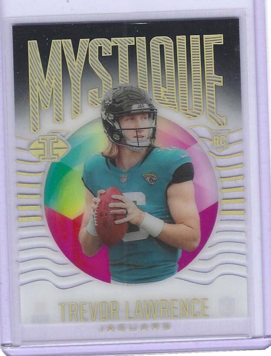 TREVOR LAWRENCE 2021 PANINI ILLUSIONS MYSTIQUE BLACK ACETATE ROOKIE RC #D 41/50