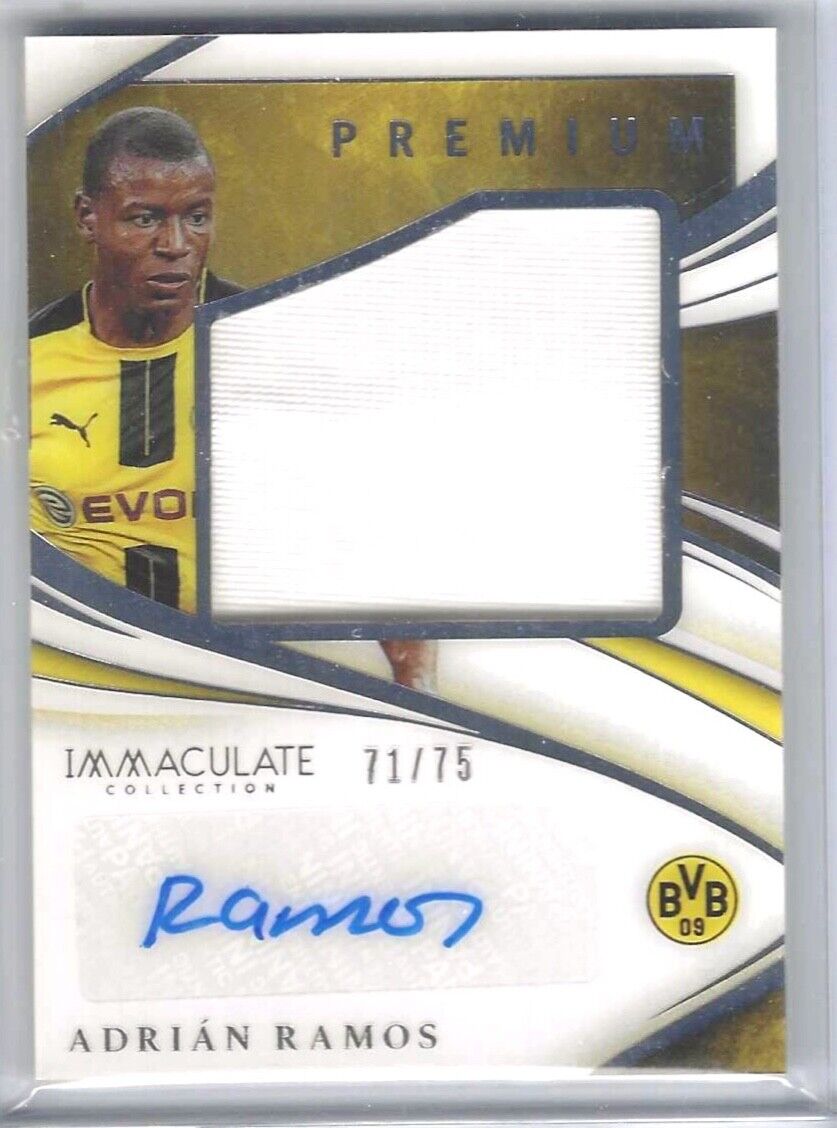 ADRIAN RAMOS 2019-20 PANINI IMMACULATE PREMIUM PATCH AUTO #D 71/75