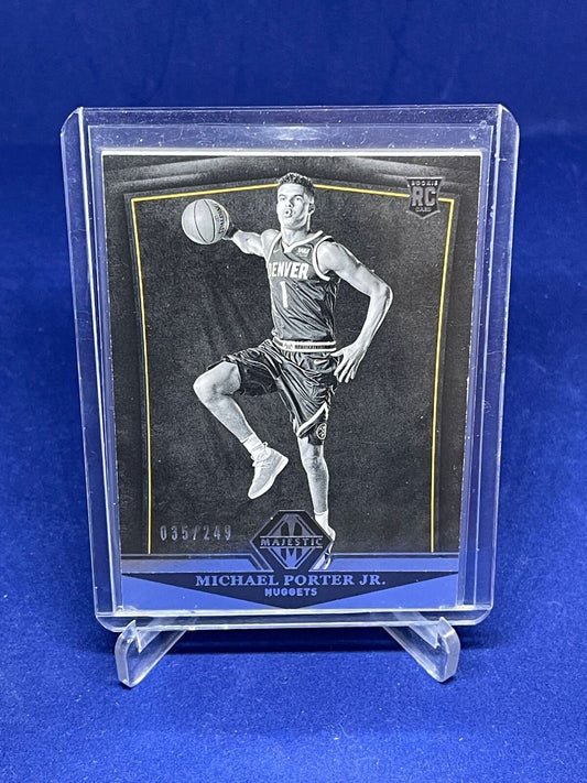 MICHAEL PORTER JR 2018-19 PANINI CHRONICLES MAJESTIC ROOKIE RC #D 35/249