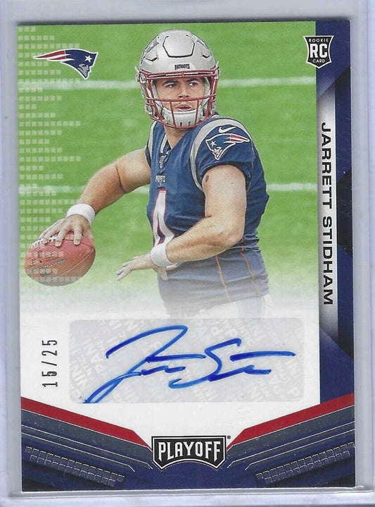 JARRETT STIDHAM 2019 PANINI PLAYOFF SILVER ROOKIE AUTO RC #D 15/25
