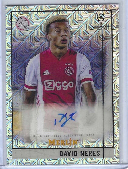 DAVID NERES 2020-21 TOPPS MERLIN CHROME SILVER MOJO REFRACTOR AUTO #D 31/99