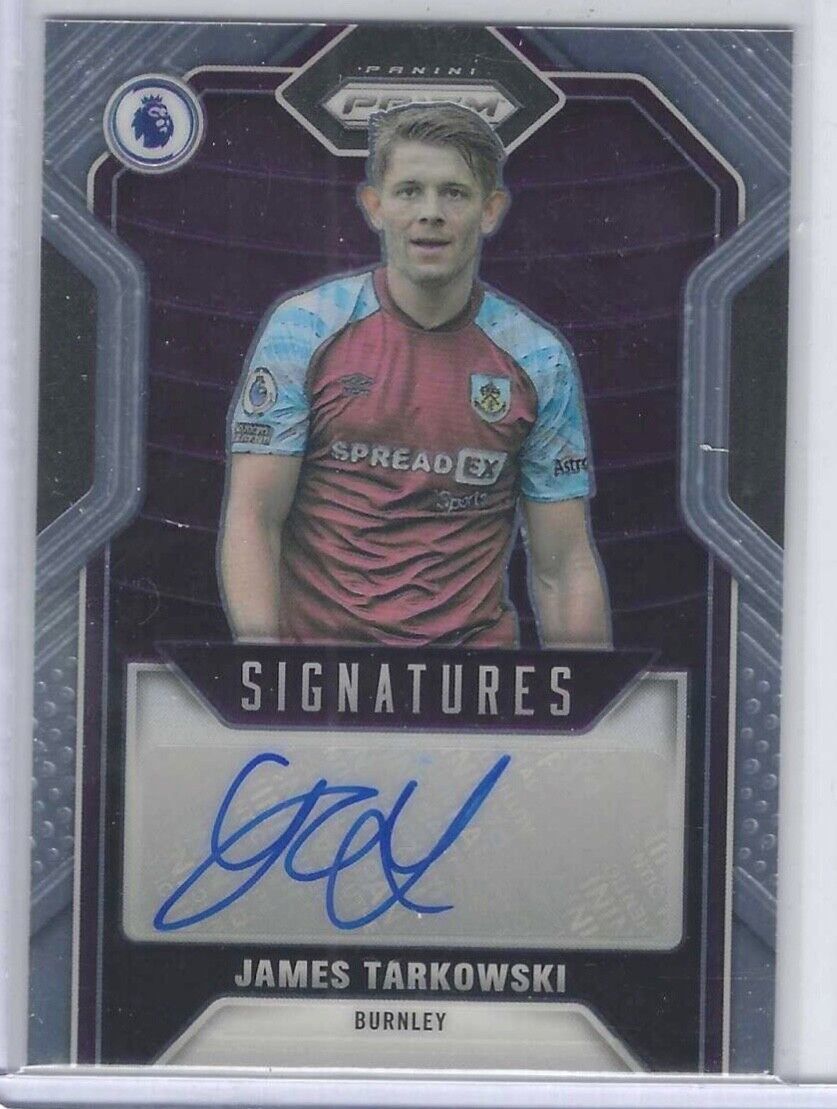 JAMES TARKOWSKI 2021-22 PANINI PRIZM EPL SIGNATURES AUTO #S-JTA
