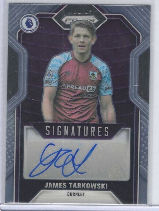 JAMES TARKOWSKI 2021-22 PANINI PRIZM EPL SIGNATURES AUTO #S-JTA