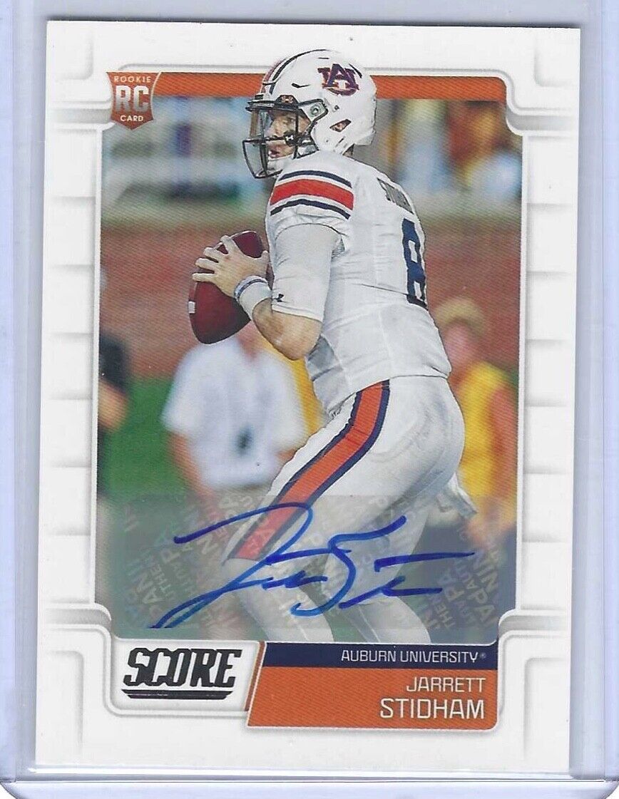 JARRETT STIDHAM 2019 PANINI SCORE ROOKIE AUTO RC #336