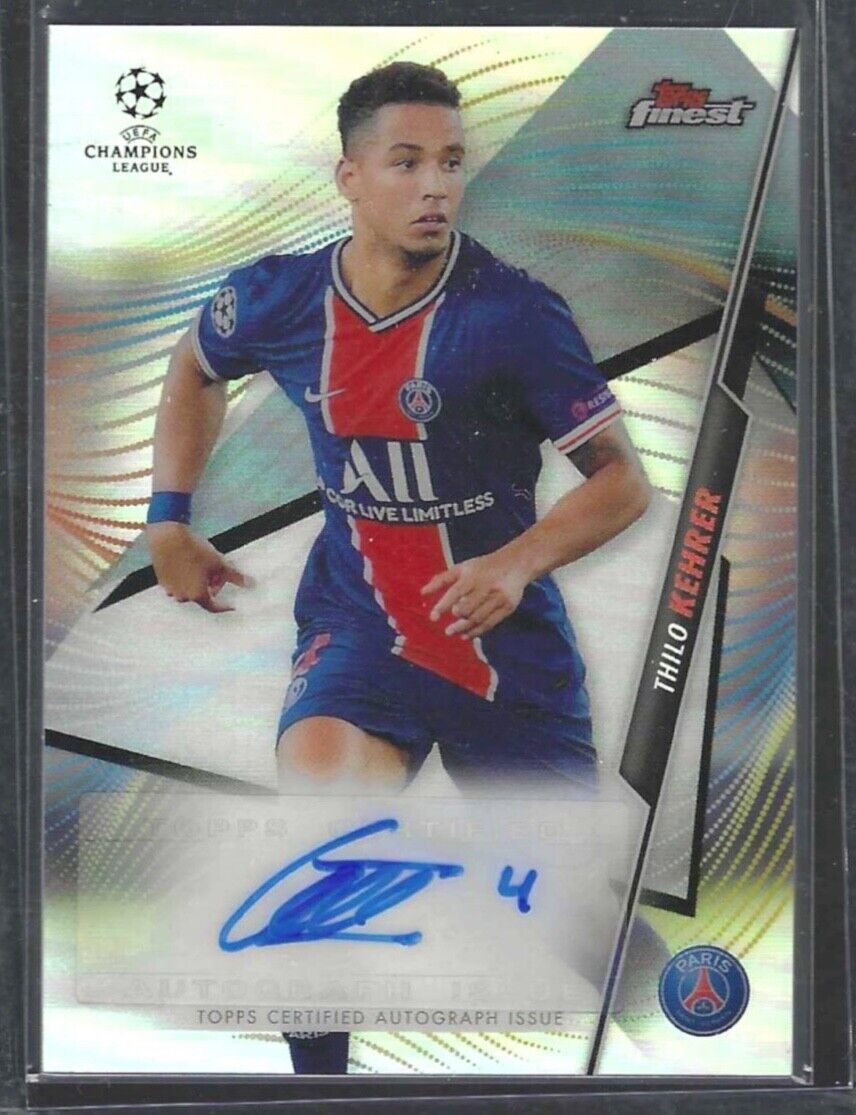 THILO KEHRER 2020-21 TOPPS FINEST UCL SILVER REFRACTOR AUTO #FA-THK