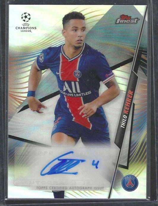 THILO KEHRER 2020-21 TOPPS FINEST UCL SILVER REFRACTOR AUTO #FA-THK