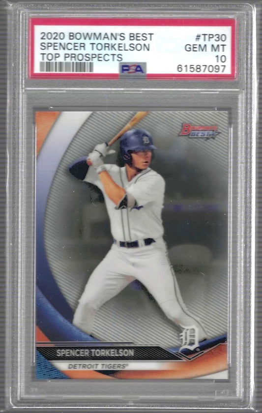 SPENCER TORKELSON 2020 BOWMANS BEST TOP PROSPECTS #TP-30 PSA 10 GEM MINT